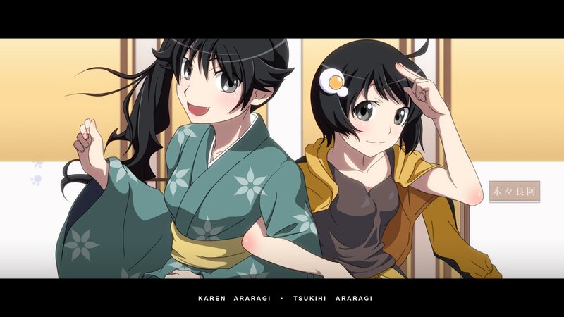 Two Anime Girls Sitting — Green, Cheerful, Kimono, Hairpin
