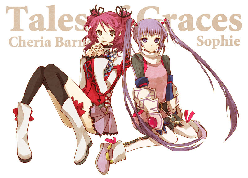Two Anime Girls Sitting — Pink, Calm, Characters