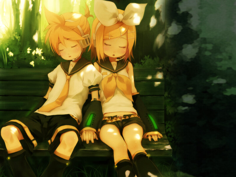 Two Anime Girls Sleeping