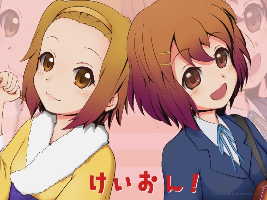 Two anime girls smiling