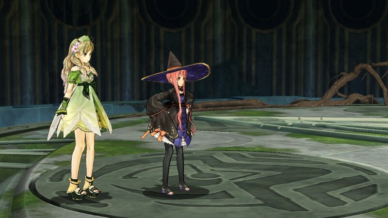 Two Anime Girls Standing — Green, Calm, 3d Render