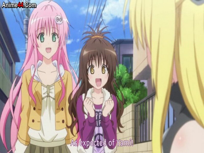 Two Anime Girls Standing — Pink, Cheerful