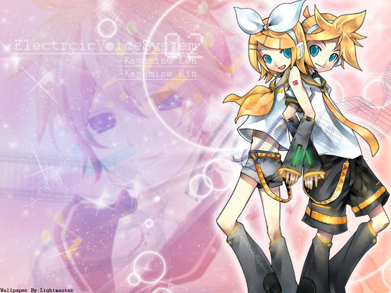 Two Anime Girls Standing — Pink, Dreamy
