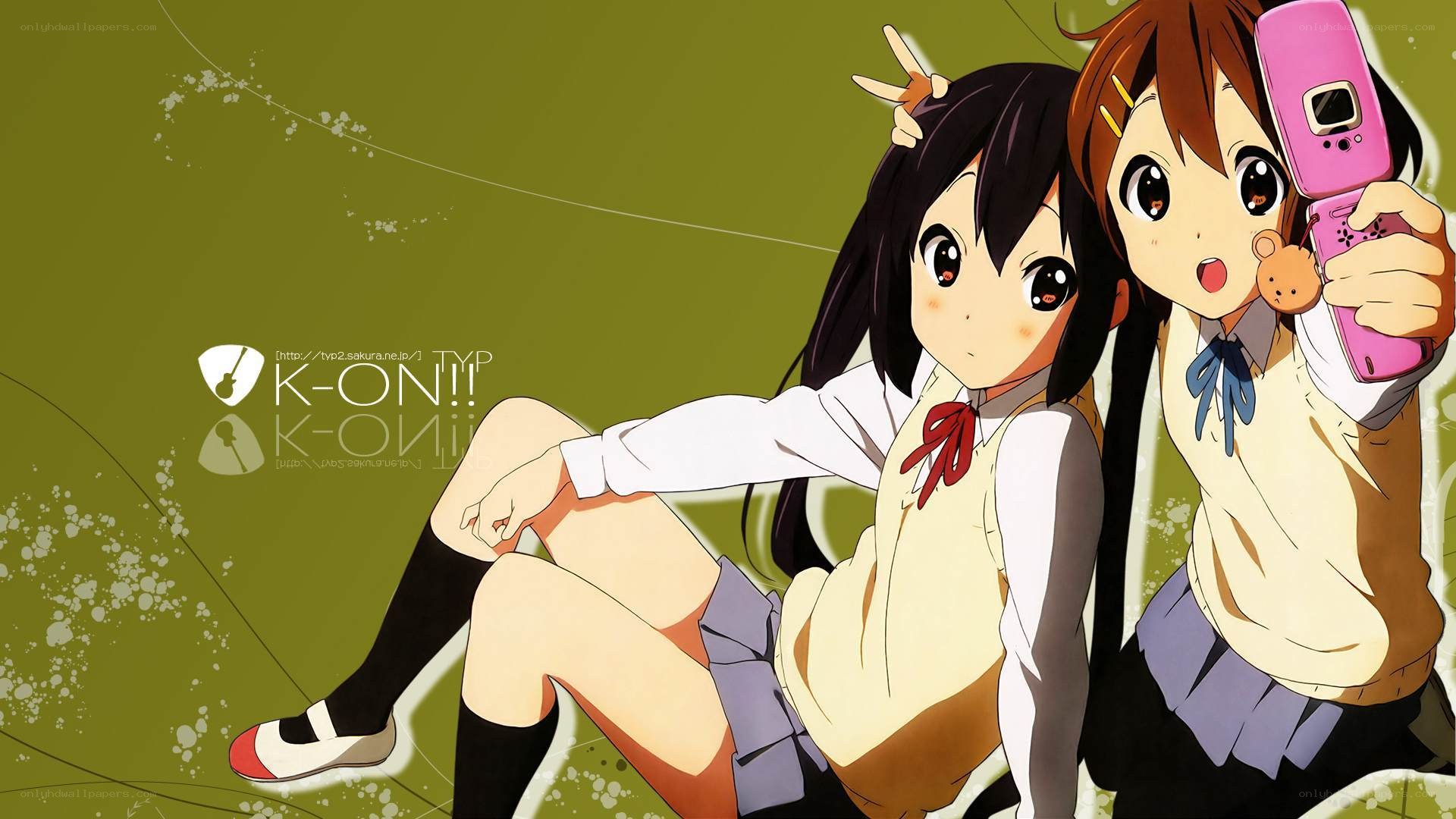 Two anime girls taking a selfie