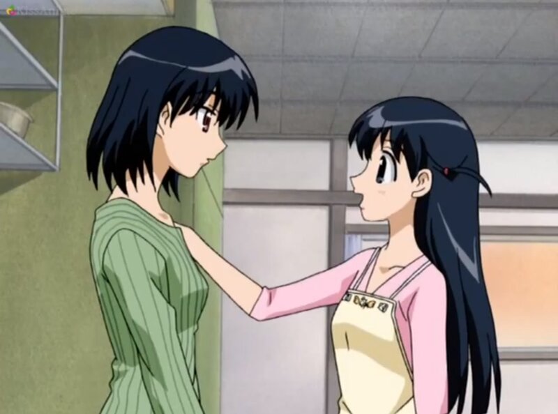Two Anime Girls Talking — Green