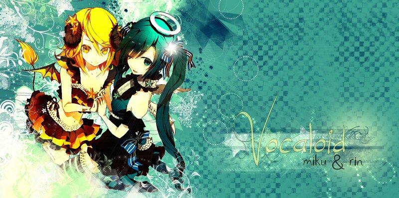 Two Anime Girls — Teal
