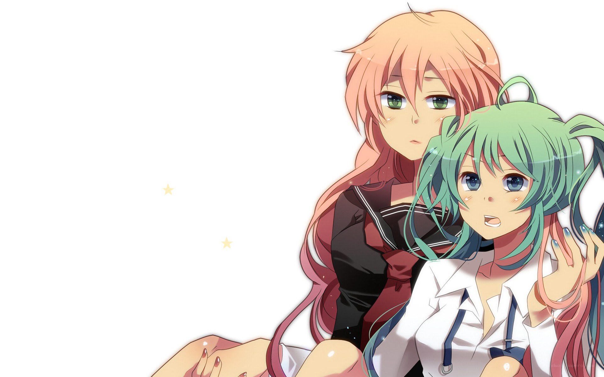 two anime girls together