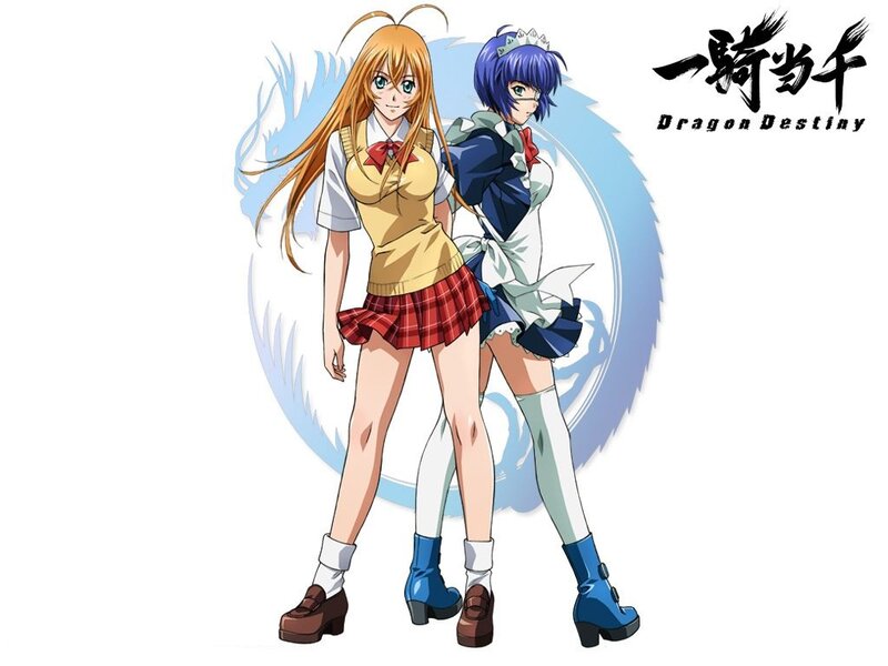 Two Anime Girls — White, Confident, School Uniforms