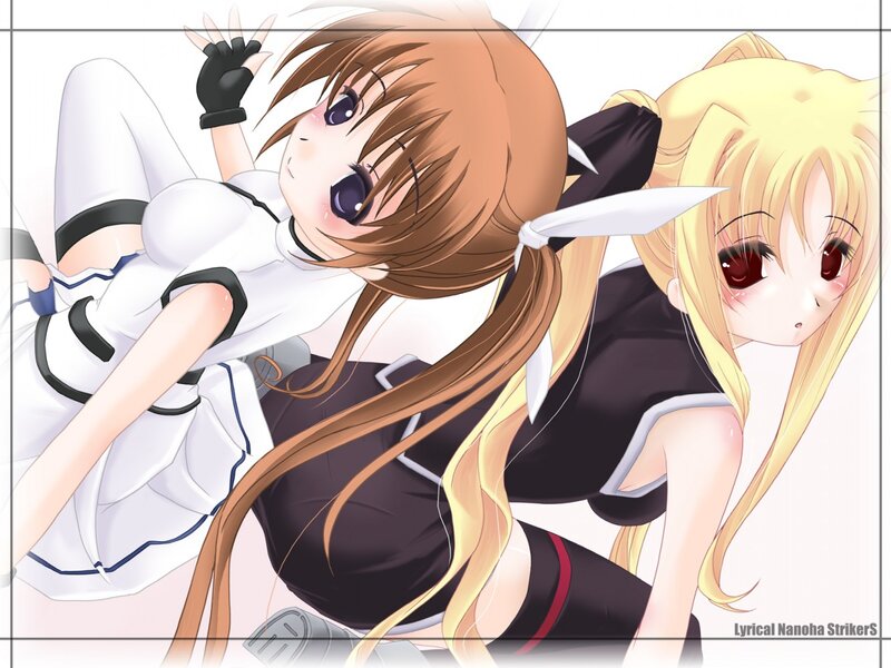 Two Anime Girls — White, Playful, Anime Characters