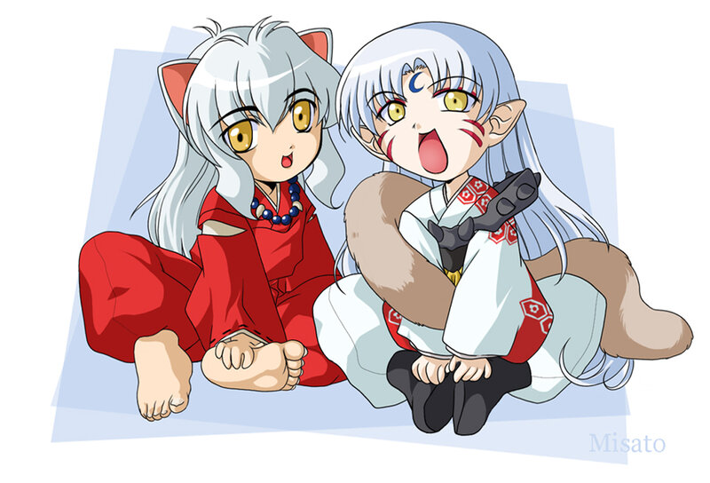Two Anime Girls — White, Playful, Cat Ears