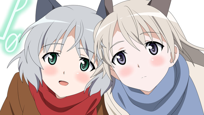 two anime girls with animal ears