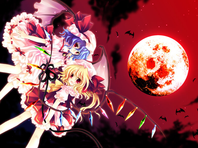 Two Anime Girls with Bats