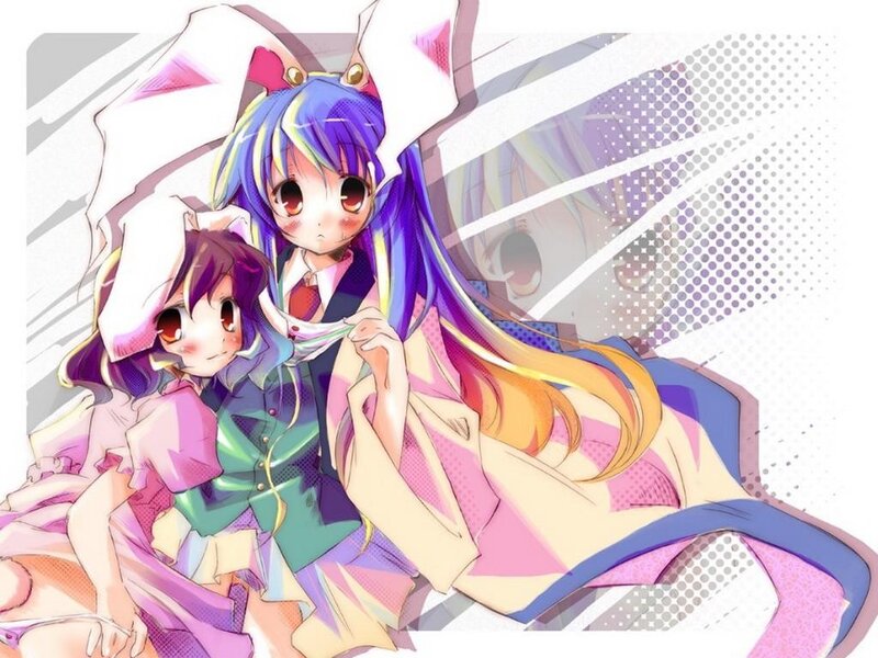 Two anime girls with bunny ears