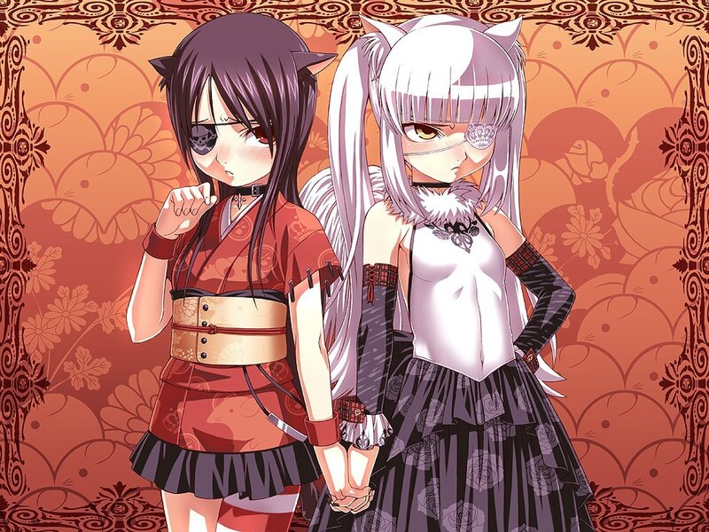 Two anime girls with cat ears