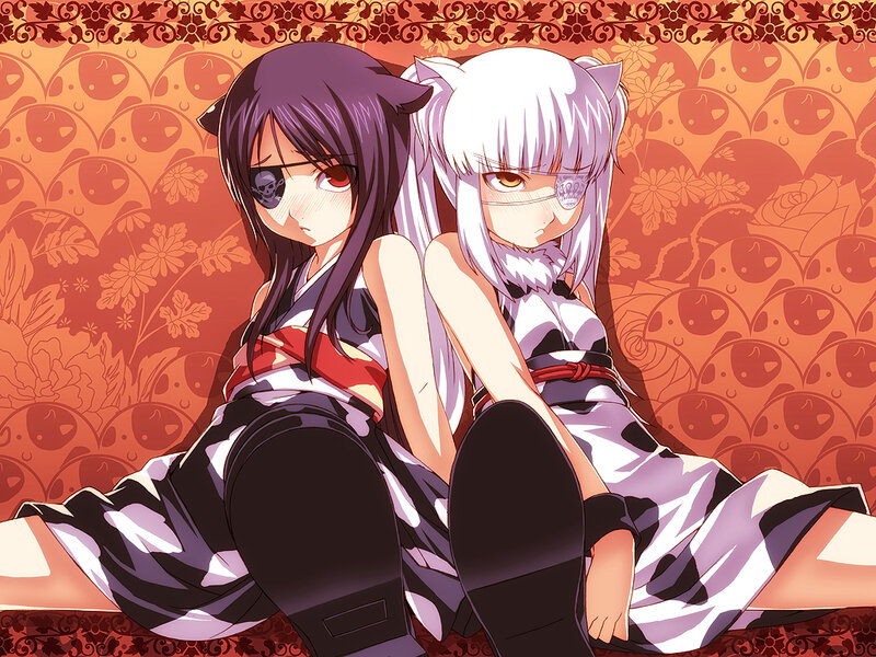 Two anime girls with cat ears