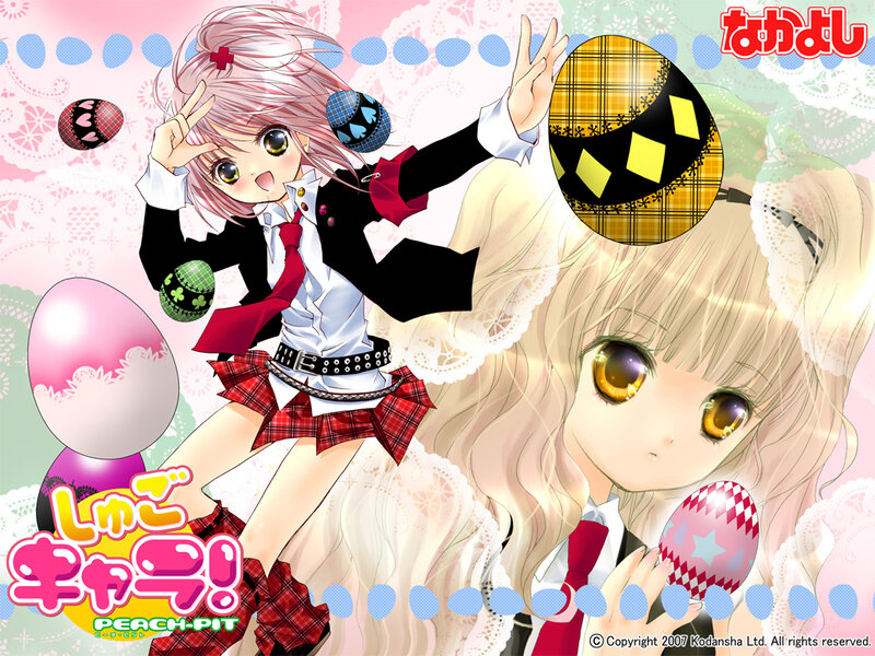 Two Anime Girls with Eggs