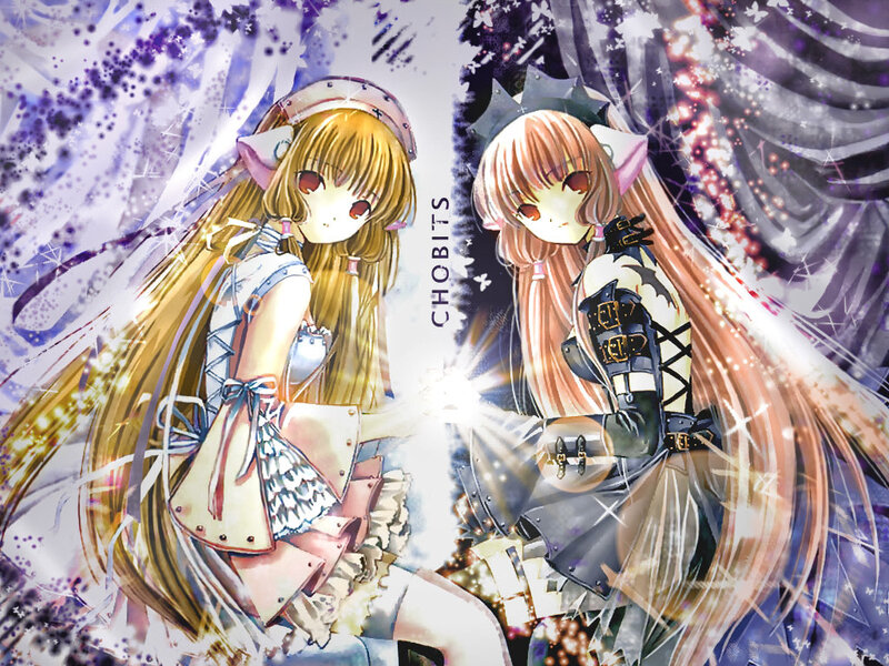 Two anime girls with glowing hands