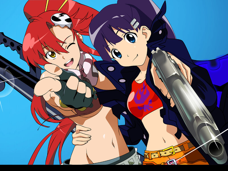 Two anime girls with guns