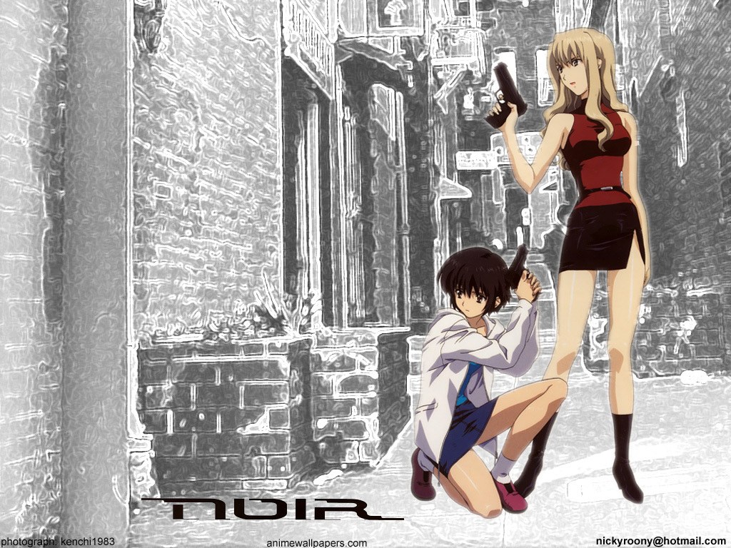 Two anime girls with guns
