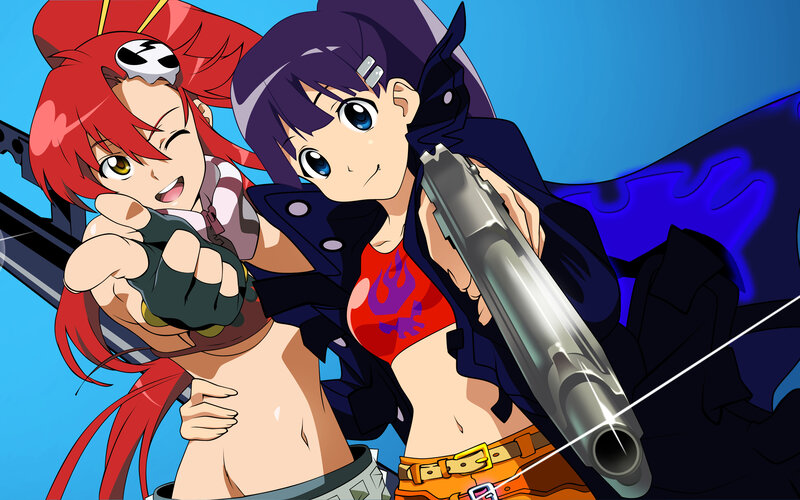 Two anime girls with guns