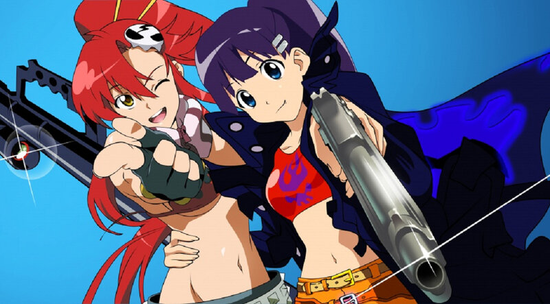 Two anime girls with guns