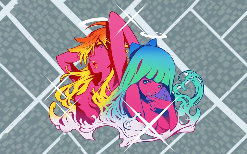 two anime girls with halos