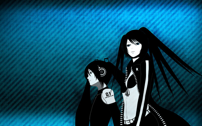 two anime girls with headphones