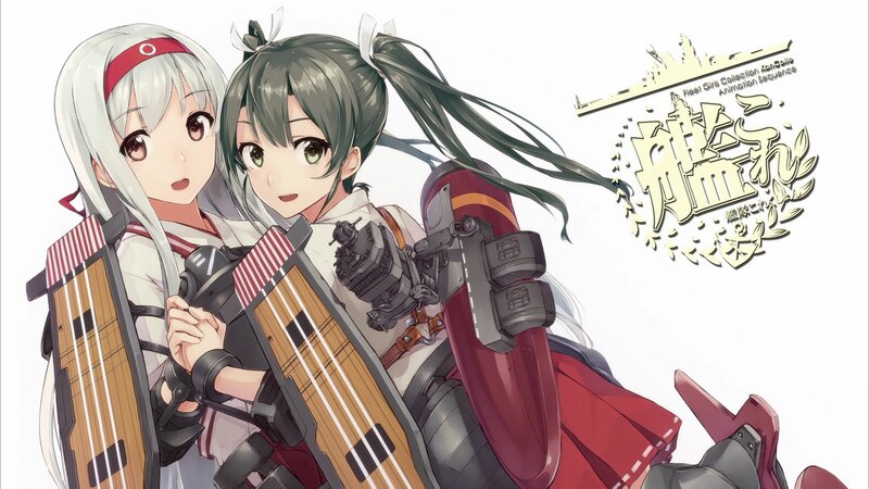 Two Anime Girls with Instruments — White, Friendly, Guitar