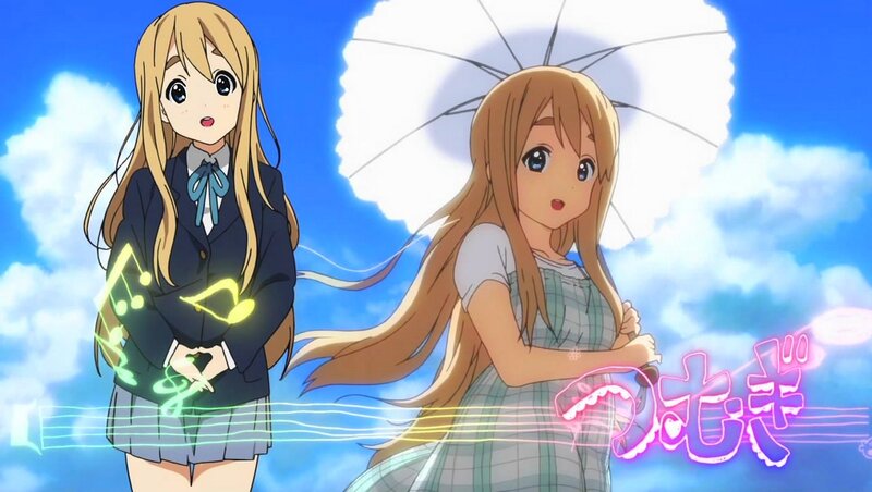 Two anime girls with musical notes