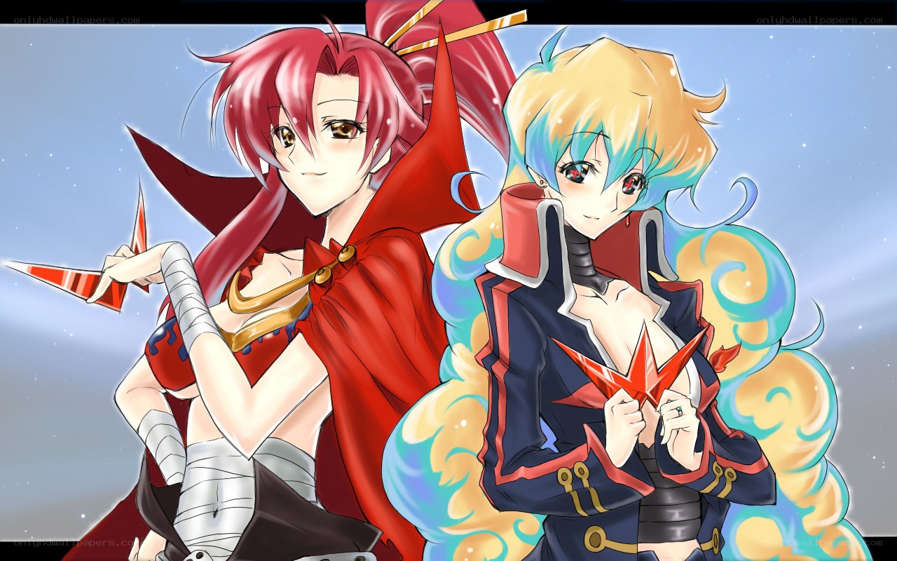 Two anime girls with origami