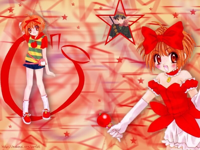 Two Anime Girls with Red Bows — Playful
