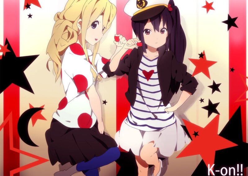 Two anime girls with stars