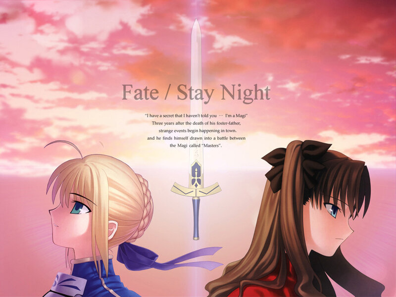 Two Anime Girls with Sword