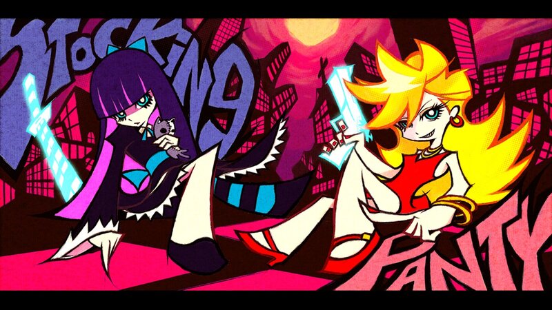 Two anime girls with swords