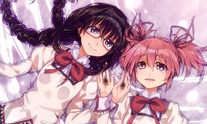 two anime girls with tears