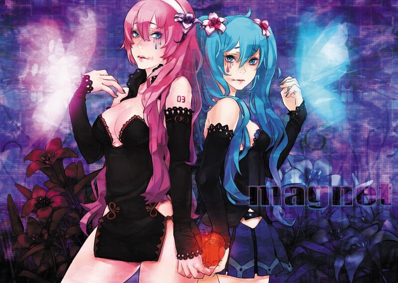 Two anime girls with tears