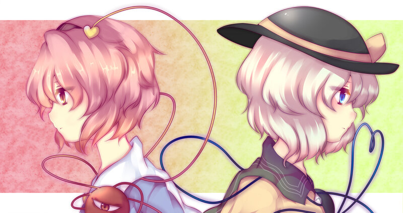 Two anime girls with wires