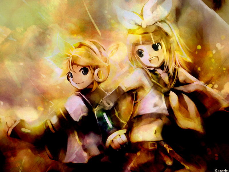Two Anime Girls — Yellow, Energetic