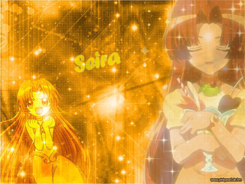 Two Anime Girls — Yellow, Glowing