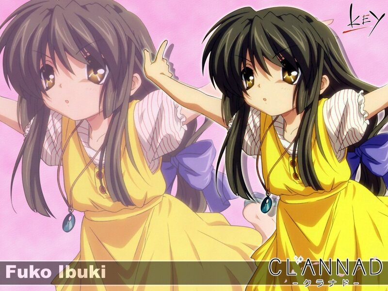 Two Anime Girls — Yellow, Playful, Yellow Dress