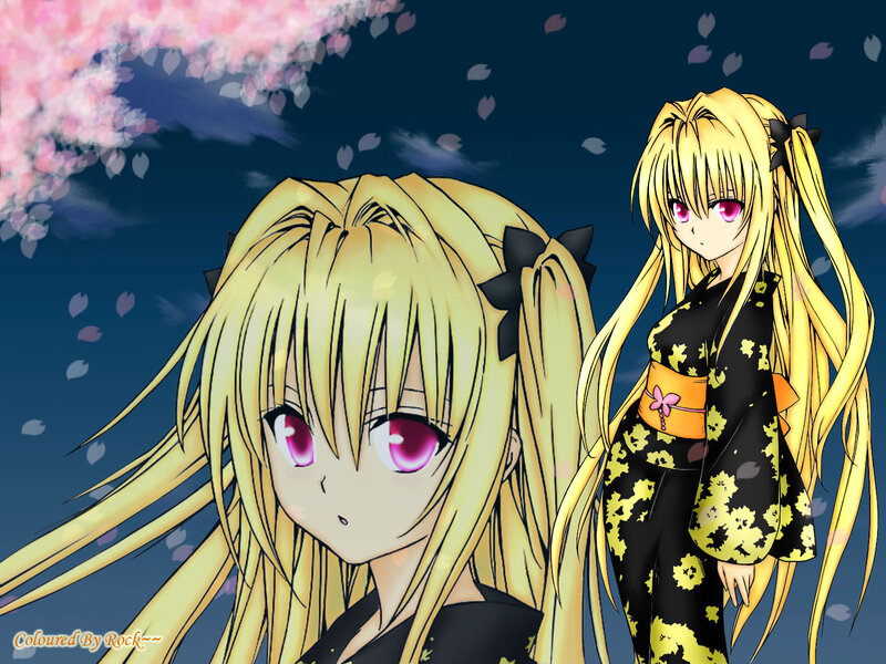 Two Anime Girls — Yellow, Serene, Spring