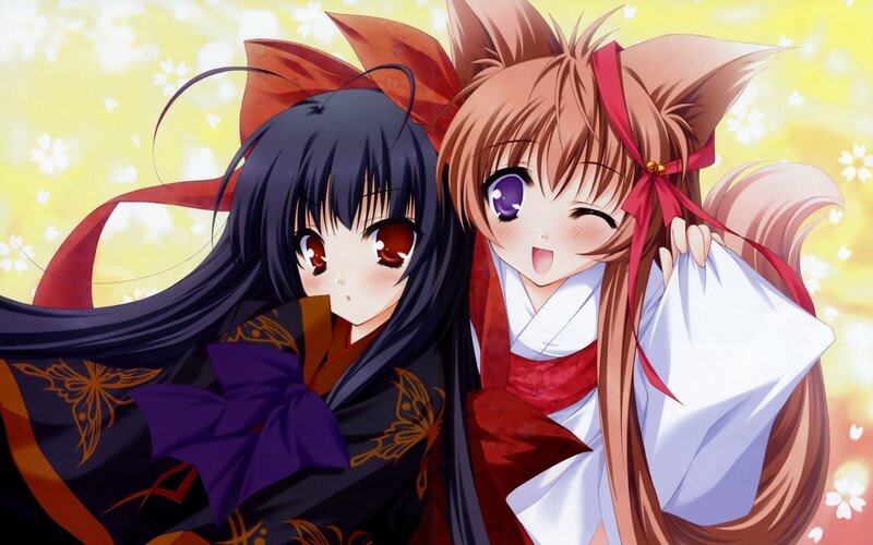 Two Anime Girls — Yellow