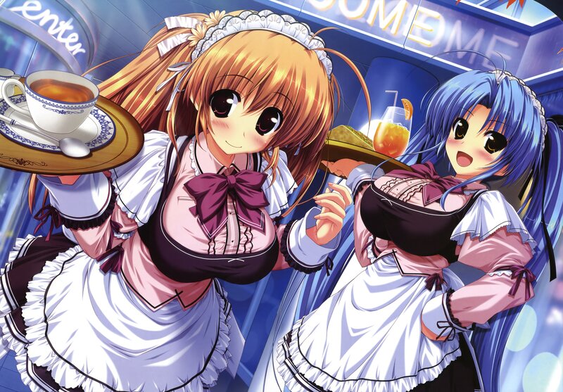 Two Anime Maids — Blue