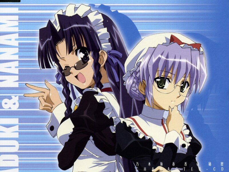Two anime maids in a promotional image