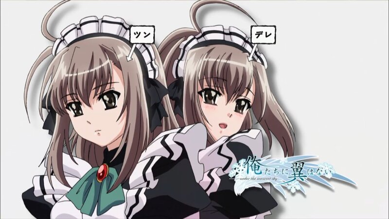 Two anime maids in uniform