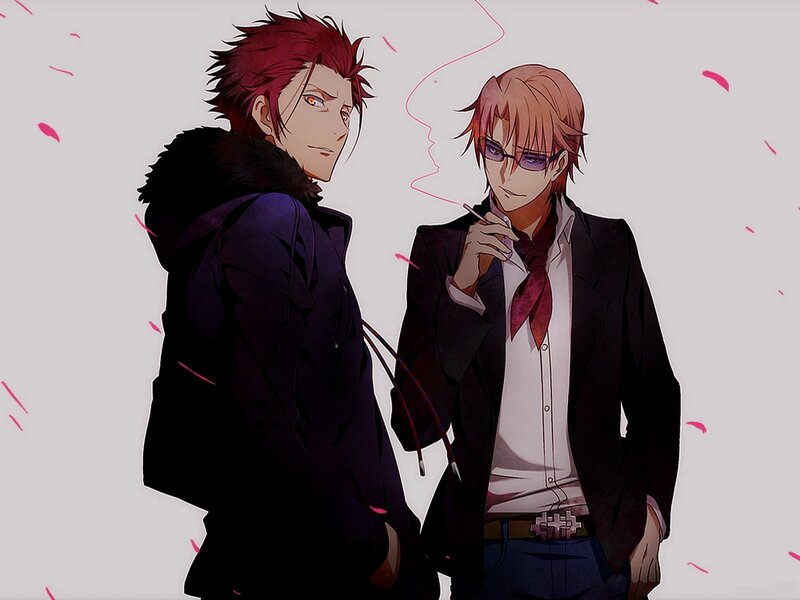 Two Anime Men Standing