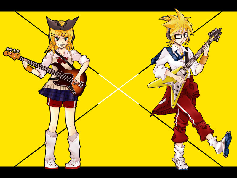 Two Anime Musicians — Yellow, Energetic