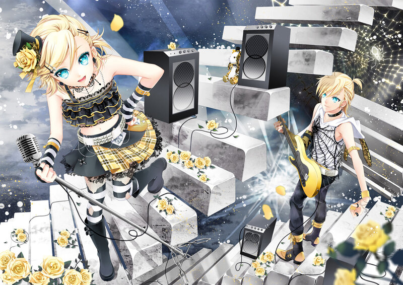 Two Anime Musicians — Yellow