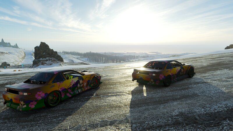 Two Anime-painted Cars