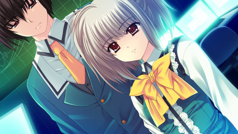 Two Anime Students — Blue, Dramatic
